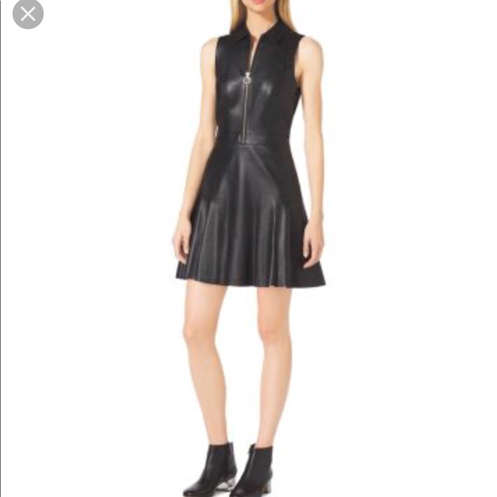 Michael Kors REAL Sheep Skin Leather Dress
